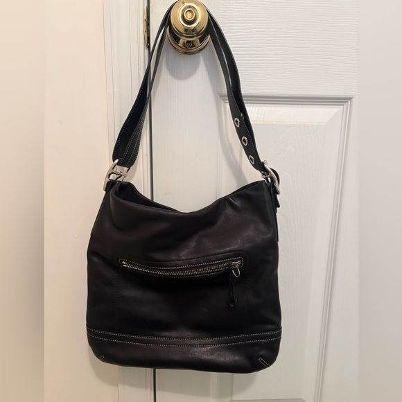 Coach Handbags - Coach 1414 Black Shoulder/Crossbody Leather Bag with Adjustable Strap